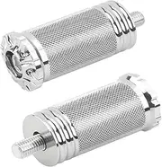 Jininglijindianzi Motorcycle Gear Shift Lever Shifter Pegs Nail Compatible with Harley Sportster 883 1200 XL Softail Breakout Touring Street Glide Dyna FatBob(Silver Style 4)