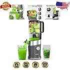 High-Yield Cold Press Juicer with 4.9" Wide Mouth for Whole Fruits & Veggies