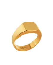 Balenciaga Two Finger Signet Ring S,M Yellow