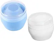 2pcs Powder Puff and Container Powder Puffs Body Puffs Powder Container with Powder Puff Bottle Powder Container with Puff Powder Puff Container Pp Plastic VICASKY