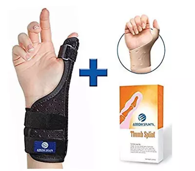 ARROW SPLINTS THUMB & Wrist Brace/Splint, Thumb Immobilizer, R or L Hand