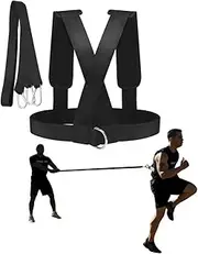 YNXing Sled Harness Workout Resistance and Assistance Trainer Physical Training Resistance Rope Kit Improving Speed, Stamina and Strength