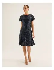 [REVIEW] Sequin Mini Dress in Ink