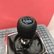 RS LEATHER 6SP SHIFT GEAR KNOB for FOCUS MK3 MK4 FIESTA MK7 MK8 SPORT 2.3T ST LZ