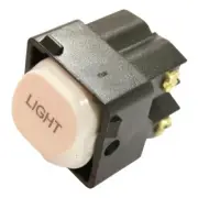 White Switch Mechanism 250V 10AMP Double Pole - LIGHT Printed FREE SHIPPING