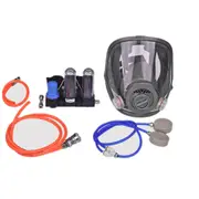 Full Face Gas Mask Flow Supplied Air Fed Chemical Reusable Respirator System AU