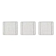 3x Mastercraft 26cm Carbon Steel Non-Stick Cooling Tray Rack Kitchen Baking