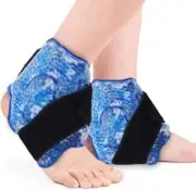 NEWGO Ankle Ice Pack Wrap Injuries Reusable Hot Cold Therapy 2PCS Foot Ice New