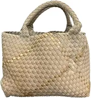 [Dallas Hill] Designs Large Tote Bag for Women | Neoprene Woven Shoulder Purse | Travel, Beach, Gym Handbag | Extra Pouch