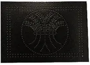 (5 Pack) Pie Safe Tin - Horizontal Wheat Pattern - Hammered Antique Bronze (STL-