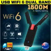 USB Dual Band 1800Mbps WiFi 6 Adapter 2.4G/5G PC USB3.0 Network card dongle