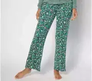 MUK LUKS Lumberjack Lounge Butter Knit Leg Lounge Pant-Evergreen-1X-A625557