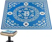 Mahjong Table Mat - 31.5x31.5 Inches Square Board Games Table Mat,Non-Slip Cards Playmat, Tabletop Cover for Mahjong Lovers, Game Mat for Poker