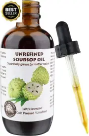 Virgin Soursop Graviola Guanabana Oil (Organic, Undiluted, Unrefined) 2Oz/ 60 Ml