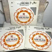 3 Black + Decker Saw Blade Super Sharp 7 1/4" Crosscut, Plywood + Paneling ETC