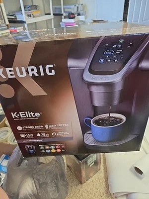 (MA6) Keurig K-ELITE 75oz Single Serve Coffee Maker K90 Brushed Slate BRAND NEW