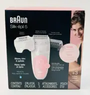 Braun Epilator for Women Silk-épil 5 5-620 for Hair Removal Wet & Dry