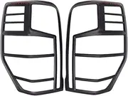 ABS Matte Black Tail Lights Covers Compatible For Mitsubishi Triton L200 2019 2020 2021 Auto Rear Light Cover Rear Lamp Trim Frame