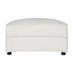 [James Lane] Lax Boucle Ivory Storage Ottoman