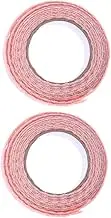 Veemoon Adhesive Lace Tape Sticky Craft Lace Trim Ribbon Double-Sided Adhesive Fabric Tape Pink Scrapbooking Decorative