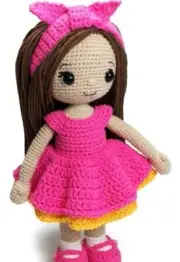 Handmade Crochet Doll "Cassidy" Amigurumi Unique Gift