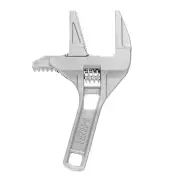 Adjustable Plumbers Wrench 2.68" Wide Jaw Bathroom Spanner Wrench, Silver