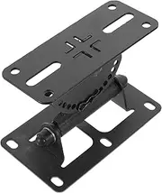 Mobestech Wall Mount Speaker Stand, Rotatable Loudspeaker Bracket, Zinc Alloy Vertical Speaker Shelf for Home Theater, KTV, Stage Use, Black (1pc)