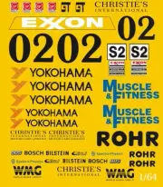 #02 ROHR Porsche RSR 1/64th HO Slot Car Waterslide DECALS