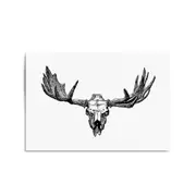 Elk Antlers Hunting Trophy Man Cave Wall Art
