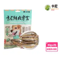 在飛比找momo購物網優惠-【CarnivoreRAW 卡尼】犬貓香酥卵卵柳葉魚凍乾40