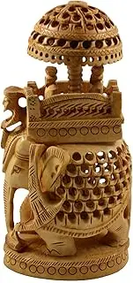 Royal Handicrafts Handcrafted Wooden Royal Elephant- Ambawadi