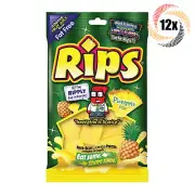 12x Bag Rips Pina Pineapple Bite Size Licorice Pieces Fat Free Candy | 4oz