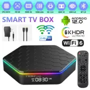 Android12.0 Smart TV Box 6K HD WIFI6 BT5.0 4+64GB Quad Core Media Player TV Box