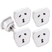 4x Sansai Travel Power Adapter Outlet India/South Africa Sockets to AU/NZ Plug
