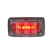 10 Narva LED Rear End Outline Marker Red w/ Black Base Clear Lens & 0.5m Cable