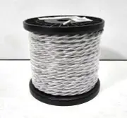 Luminance Rayon Covered Twisted Cord Silver White D8328