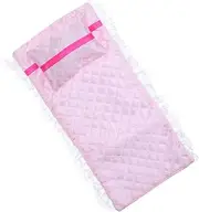 2pcs Mini Dollhouse Pillow Sheets Set Soft Cotton Bedding for Dollhouse Bedroom Decor Adorable Patterns