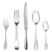 Christofle France Cluny Silver Plated 5 Piece Place Setting Set NEW #Q3