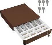 16 Inch Cash Drawer: with Micro Switch Auto Open Heavy Duty Insert Tray 5 Bill 8