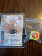 Star Wars Destiny- Legacies: Jar Jar Binks, Clumsy Outcast #47 M/NM w/ Dice