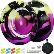 7YO X8 Dual Function Yoyo for Beginner, Responsive Yoyo Professional for Kids with 10 Strings, Bag, Yo-Yo Accessory Kits