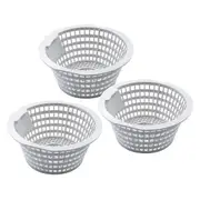 3Pcs 8928 Skimmer Basket for Above Ground and in Ground Swimming Pool Replacement Parts for ACM88 As Shown