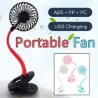 Clip on Mini Fan Portable Usb Rechargeable Personal Desk Fan Baby Stroller Fan