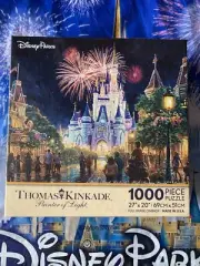 DISNEY PARKS THOMAS KINKADE MAIN STREET USA 1000 PIECE PUZZLE WDW WALT WORLD NEW