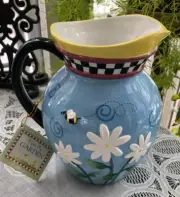 BROWNLOW CERAMIC PITCHER - DEBBIE MUMM - GARDEN/BEE