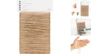 2mm Natural Jute Twine String 164 Feet Long Twine String for Crafts, Arts,