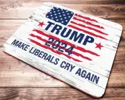 Donald Trump 2024 MAKE LIBERALS CRY AGAIN Computer Mouse Pad
