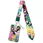 Adventure Time Princess Bubblegum Finn Jake Cartoon Lanyard With ID Badge Holder