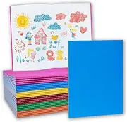 CoroRio Blank Books for Kids to Write Stories with 6 Color, 5.5x11 Unlined Journals for Students (24 Sheets/48 Pages,24 Pack)