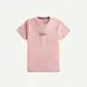 Hollister 海鷗 熱銷刺繡文字圖案短袖T恤-粉色